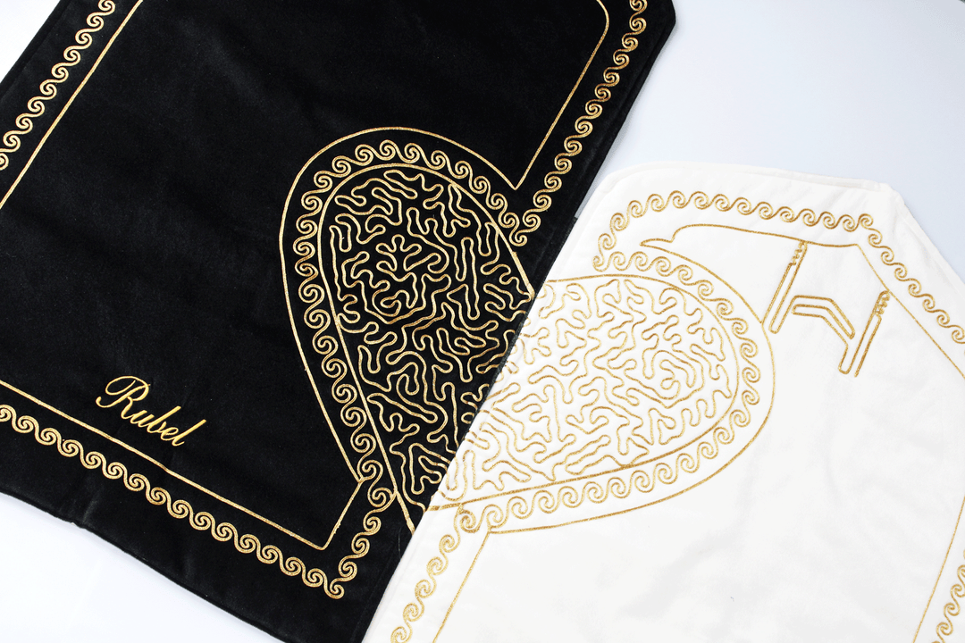 Padded Personalized Prayer Mat with embroidery, Muslim Prayer on sale Rug/ Islamic Gift