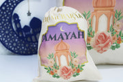 Personalised eid sacks / eid ramadan gift bags, eid gift for kids / ramadan eid mubarak party gift bags / personalised eid gift bag sacks